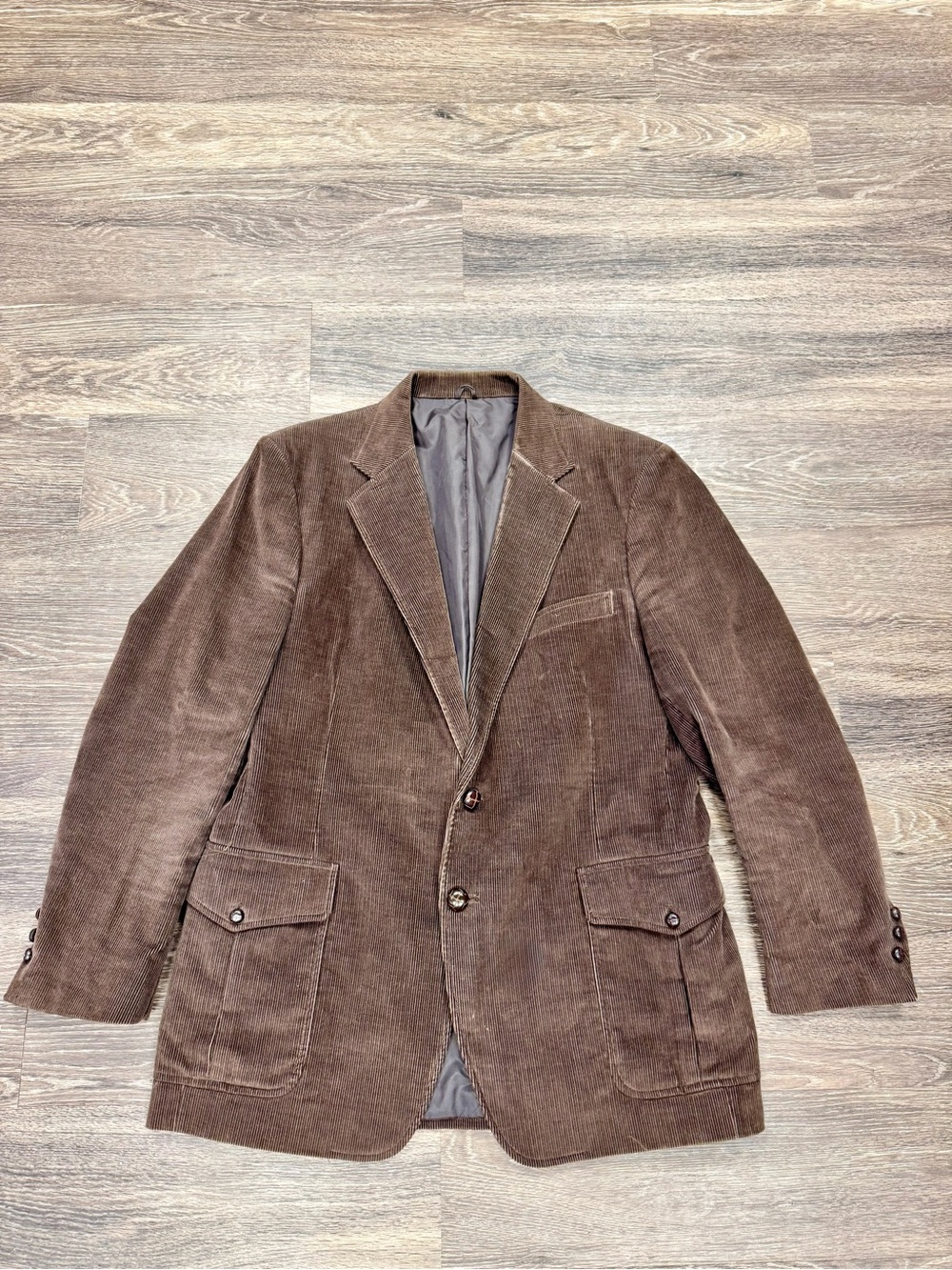 Vintage 70s The Corduroy Collection Brown Blazer Sport Coat Men’s 44R